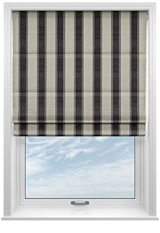 Selva, Graphite - Twist&Fit Roman Blind